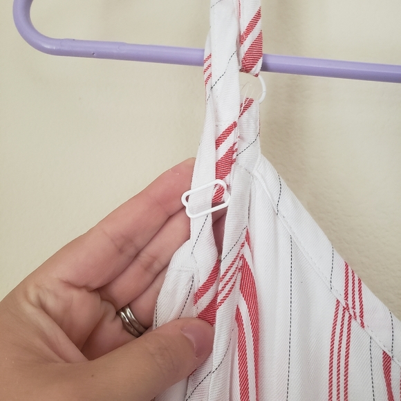 Torrid red and white stripe maxi dress adjustable shoulder straps size 1x - Picture 5 of 5